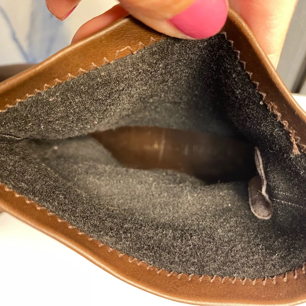 Gianni Fermani Elegant Brown Leather Ankle Boots Made in Brazil Size 9.5 - Picture 10 of 11